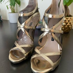 Women’s Gold Heels - French Connection